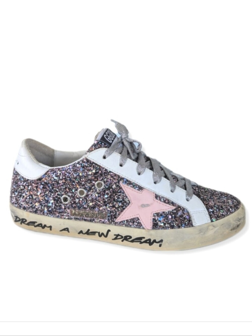 Golden Goose Women's Dream A New Dream Glitter Super Star Sneakers